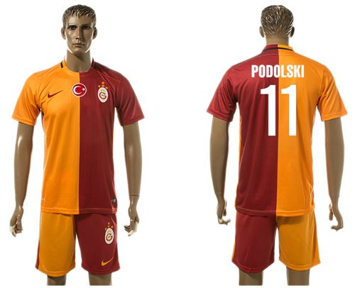 Galatasaray SK #11 Podolski Home Soccer Club Jersey - Click Image to Close